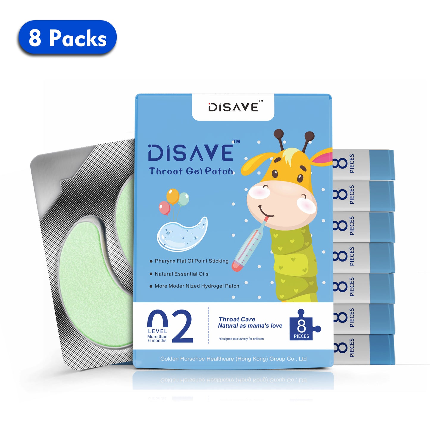Disave® Hydrogel Throat Patch – The Gentle Guardian for Children's Throat Health