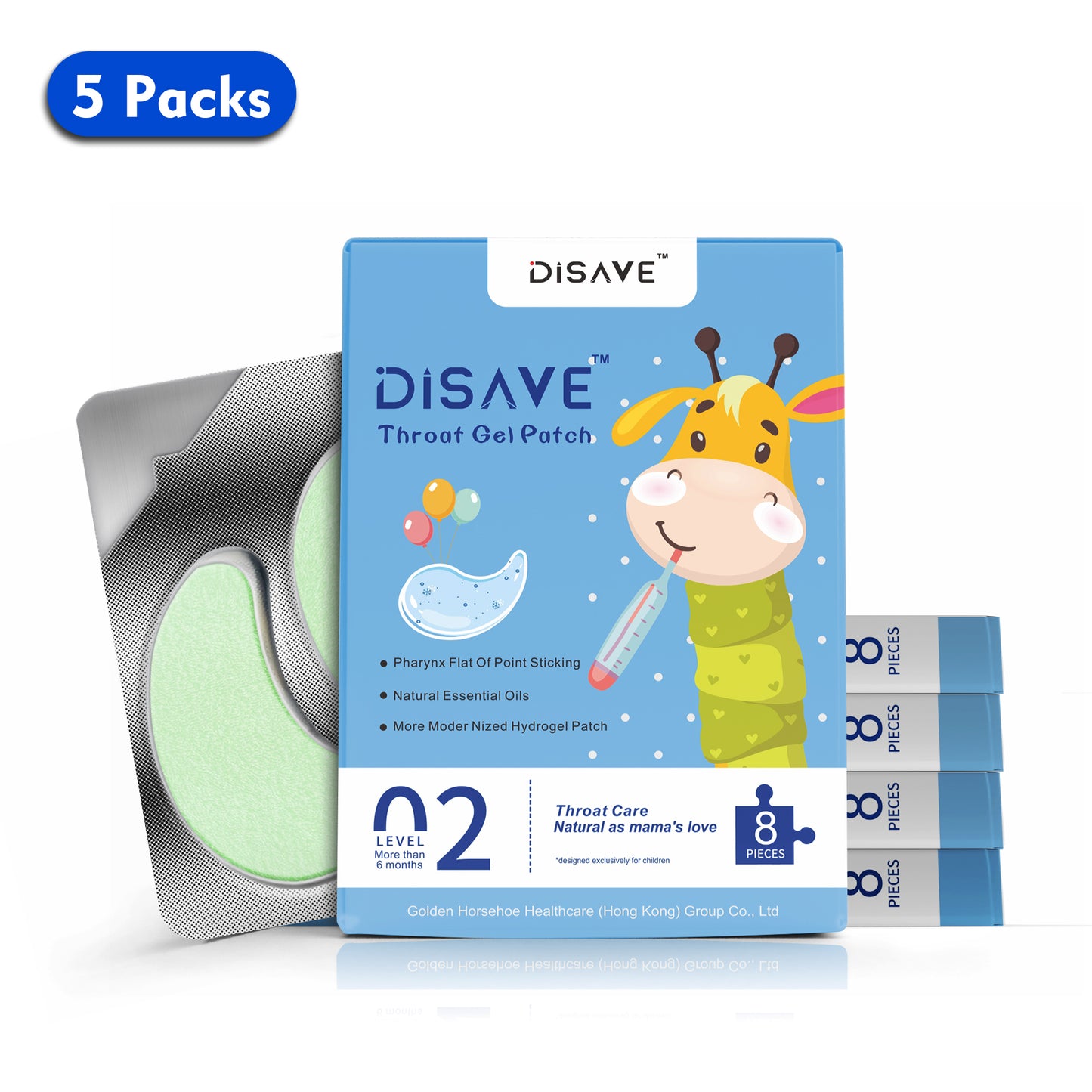Disave® Hydrogel Throat Patch – The Gentle Guardian for Children's Throat Health