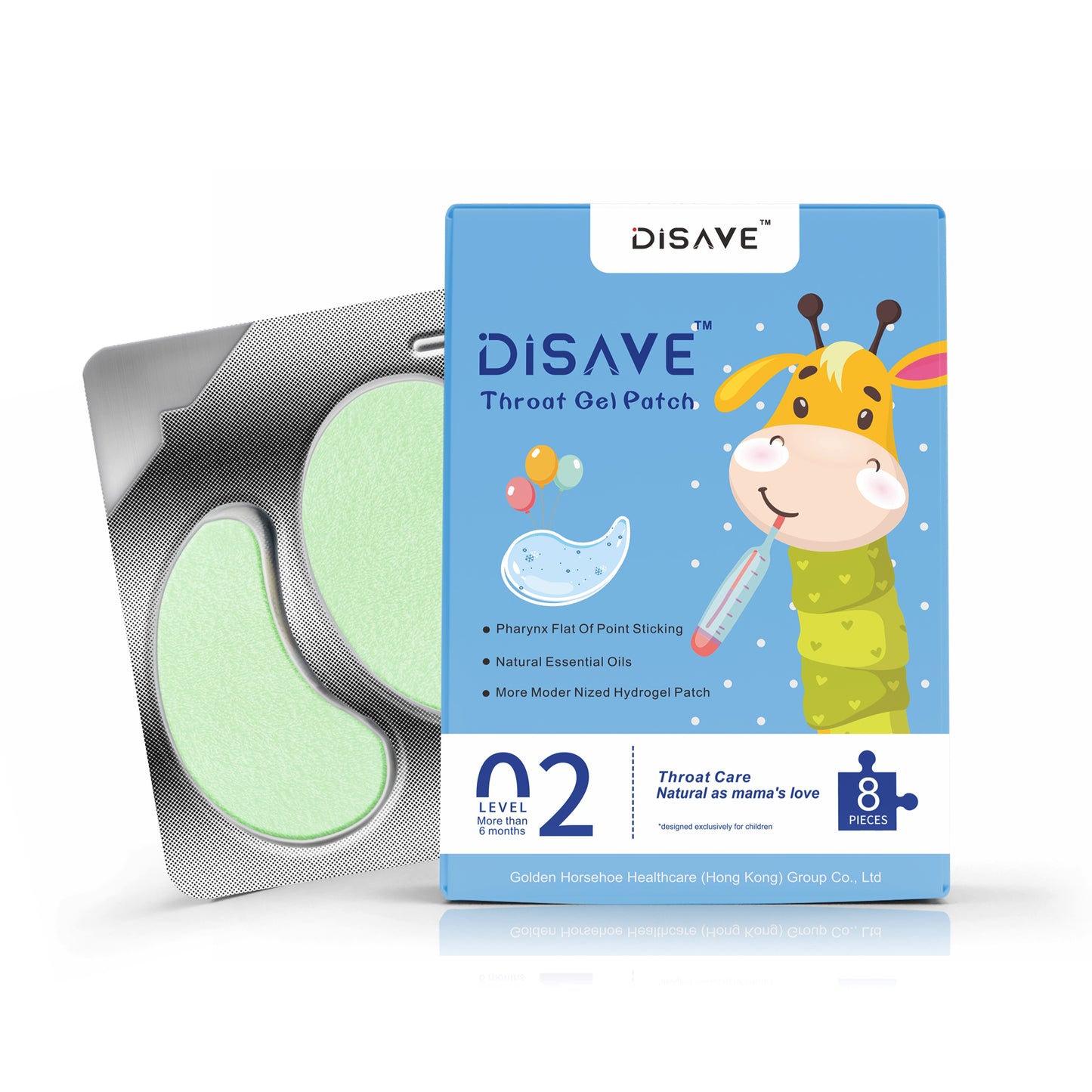 Disave® Hydrogel Throat Patch – The Gentle Guardian for Children's Throat Health